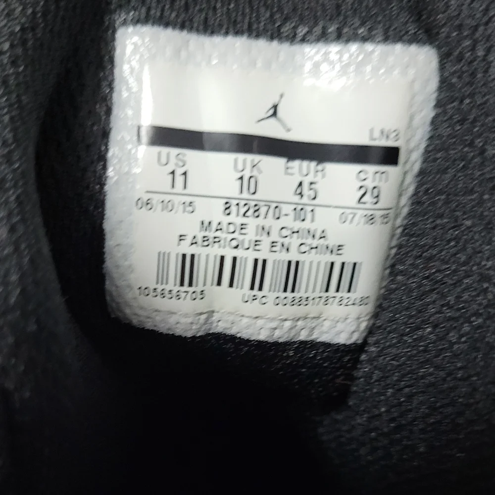 Nike Air Jordan‎ Superfly 4 Mens 11 JCRD White Black Red Size 812870-101 Shoes